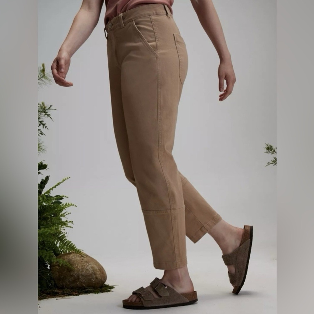 Alpine Design Women's Barrel Pant Tan Cropped Pants - Picture 5 of 6